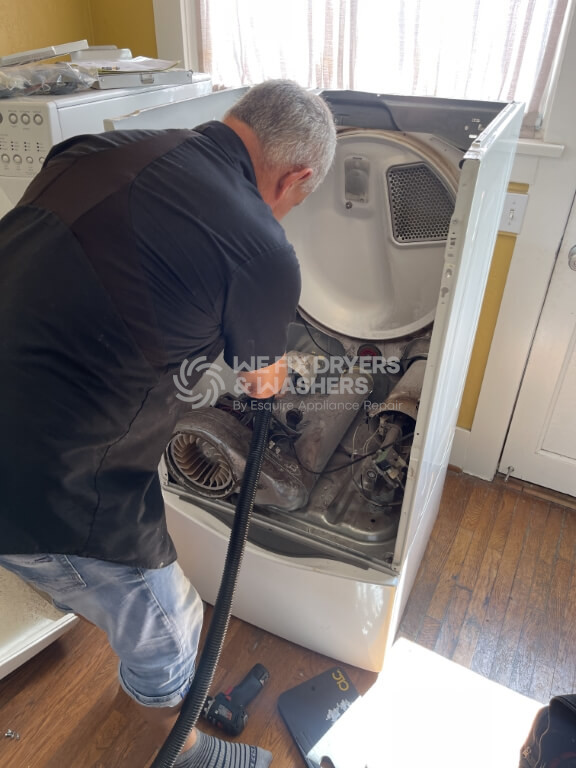 Process of fixing a Whirlpool dryer