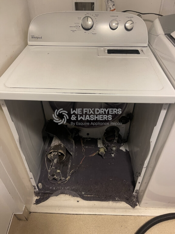 That how dryer should NOT look like - it`s fire hazard!